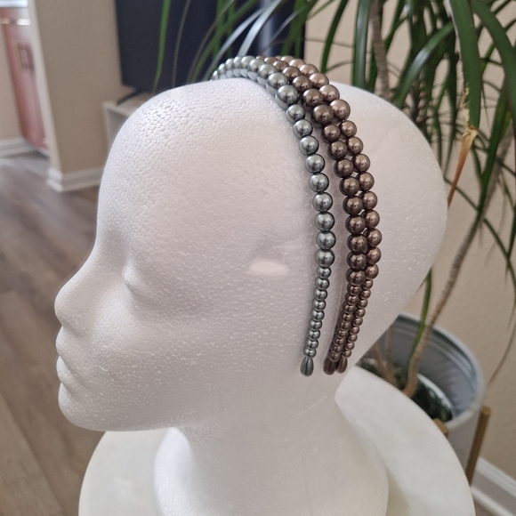 Anthropologie Accessories - Anthrophologie Set of 3 Bead Headbands